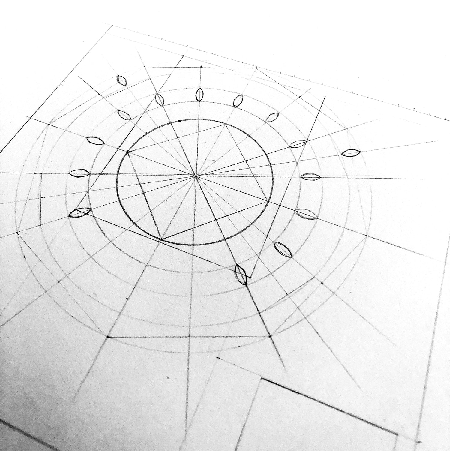 Esquisse à la main sur papier